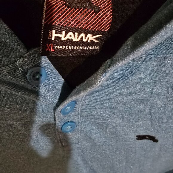 Hawk Blue Hooded Long Sleeve Top - Picture 2 of 3
